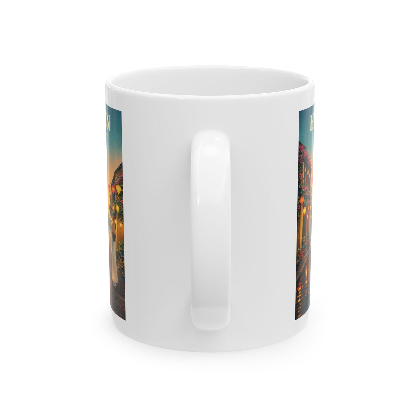 Hoi An Vietnam Ceramic Mug, Lanterns Vietnam Travel Gift