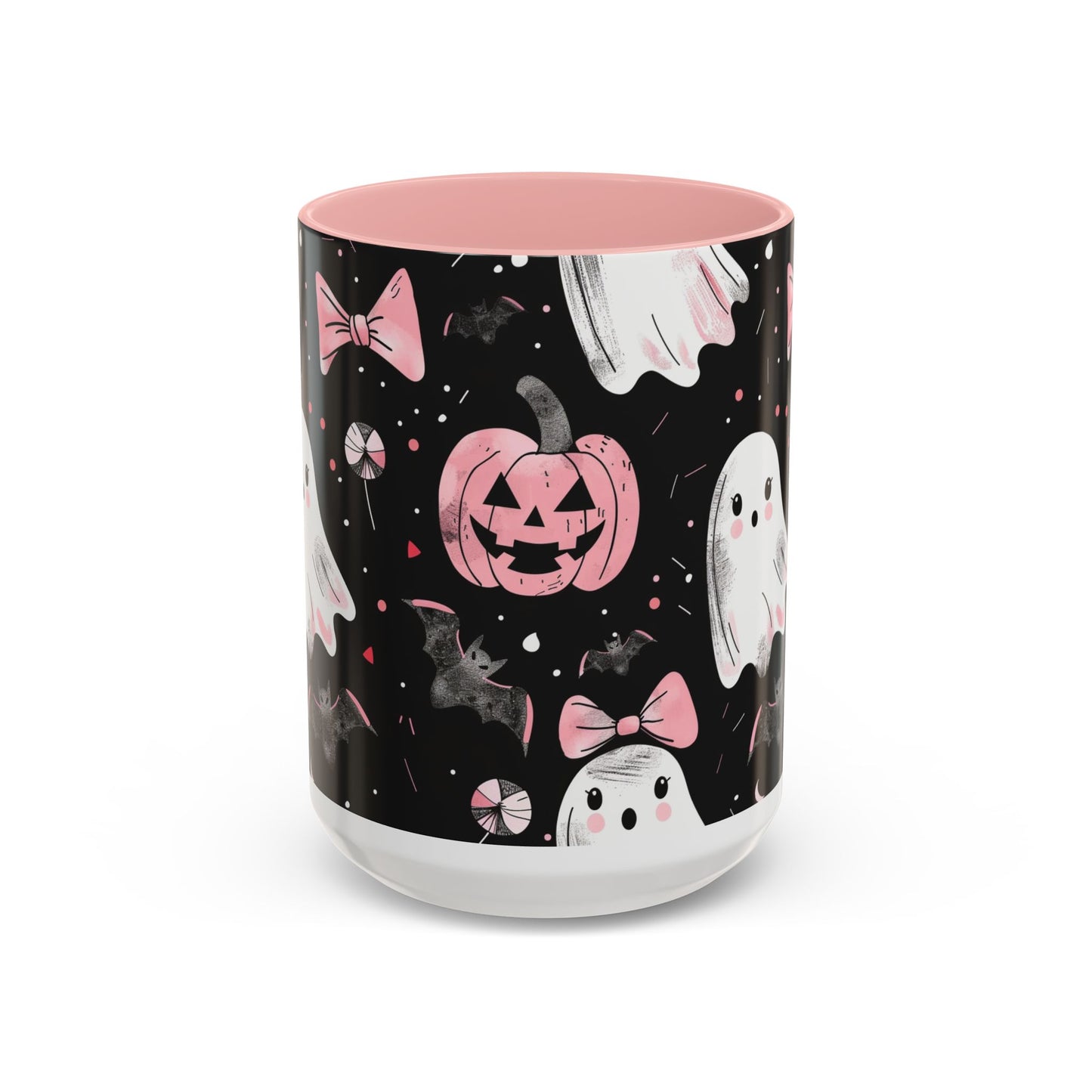 Halloween Ghosts Coffee Mug - Spooky Drinkware, Pumpkin Design, Fall Decor, Haunted House Gifts, Halloween Party Essentials