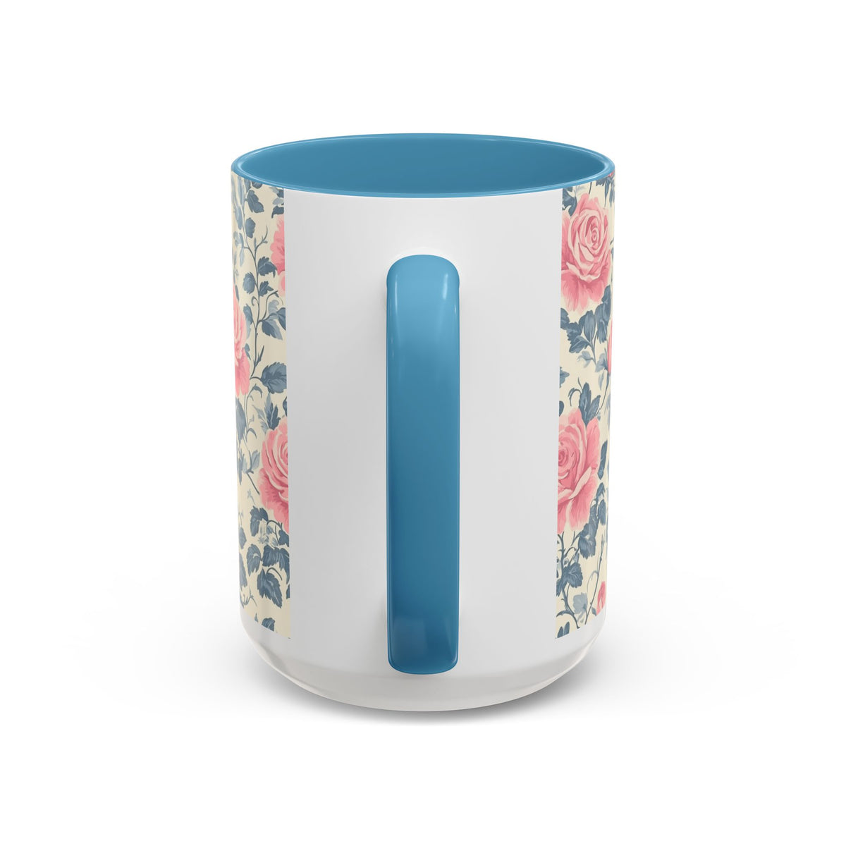 Floral Accent Coffee Mug - Perfect for Gifts, Home Decor, Tea Lovers, Mother's Day, Vintage Style