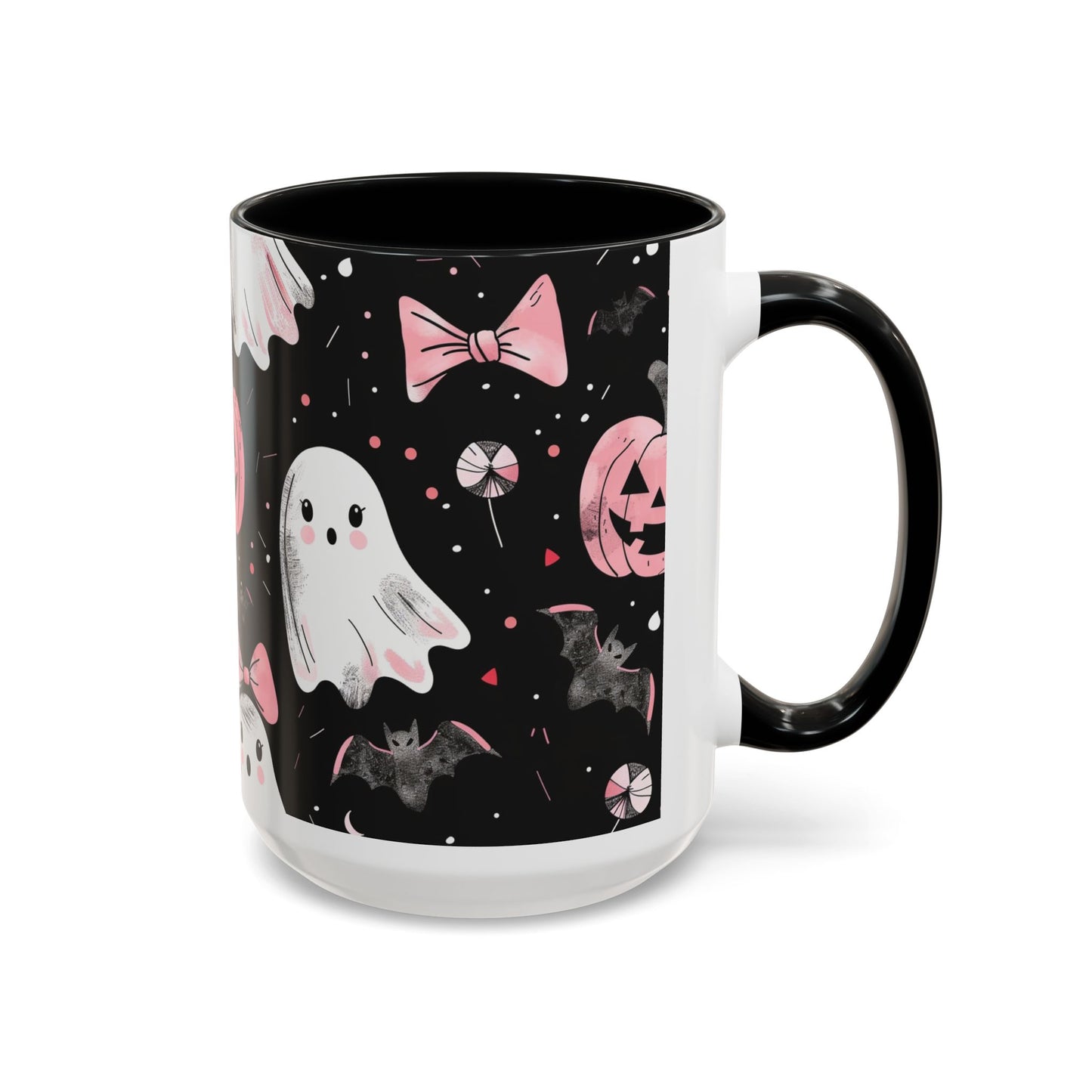 Halloween Ghosts Coffee Mug - Spooky Drinkware, Pumpkin Design, Fall Decor, Haunted House Gifts, Halloween Party Essentials