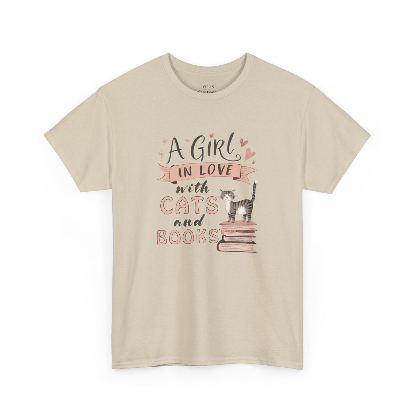 A Girl in Love with Cats and Books Unisex Tee, Cat Lover Shirt, Bookworm Gift, Cute Gift for Cat Owners, Cozy Casual Wear, Reading [...]