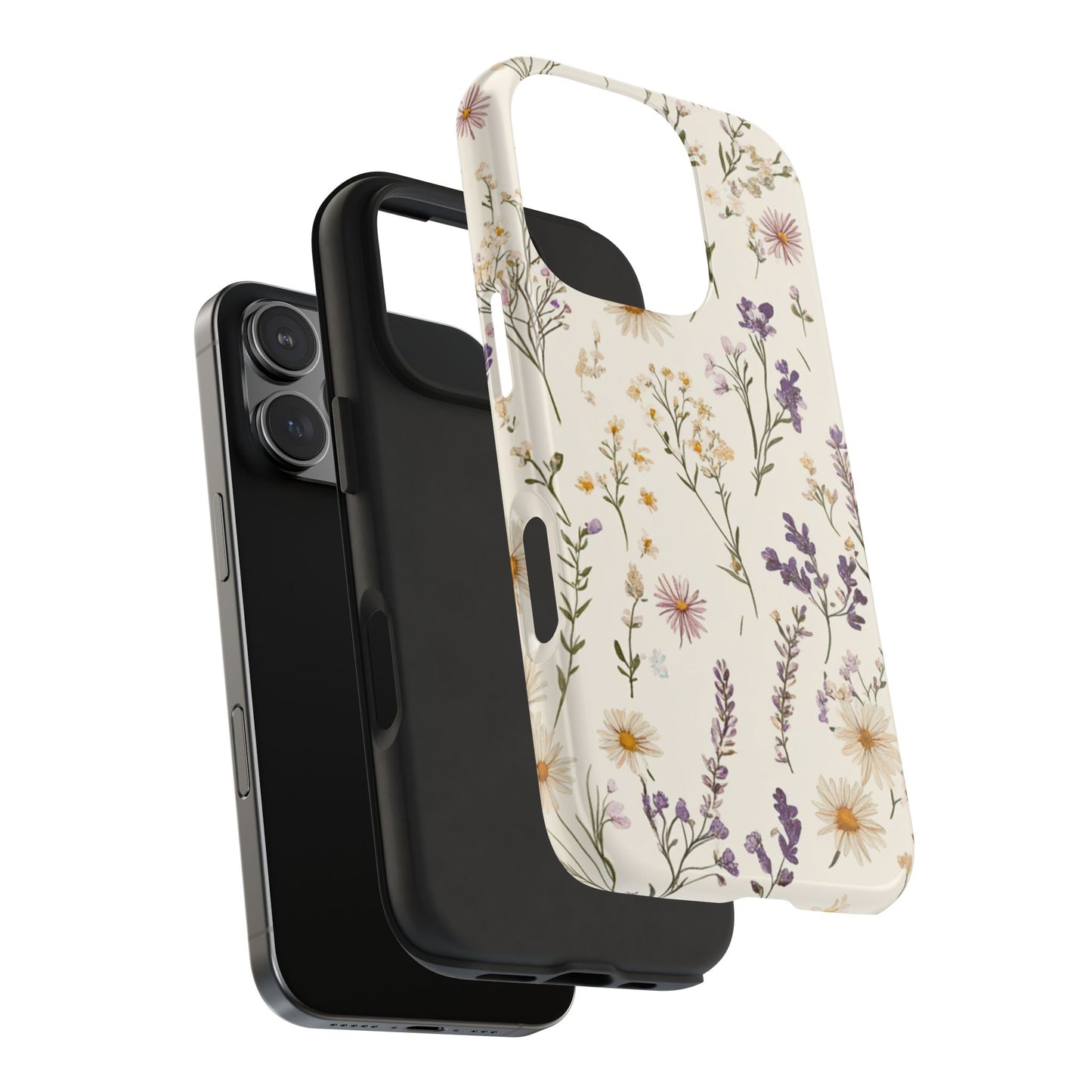 Wildflower Tough Phone Cases | Floral Design | Durable iPhone Cover, Gift for Her, Spring Accessories, Nature-Inspired