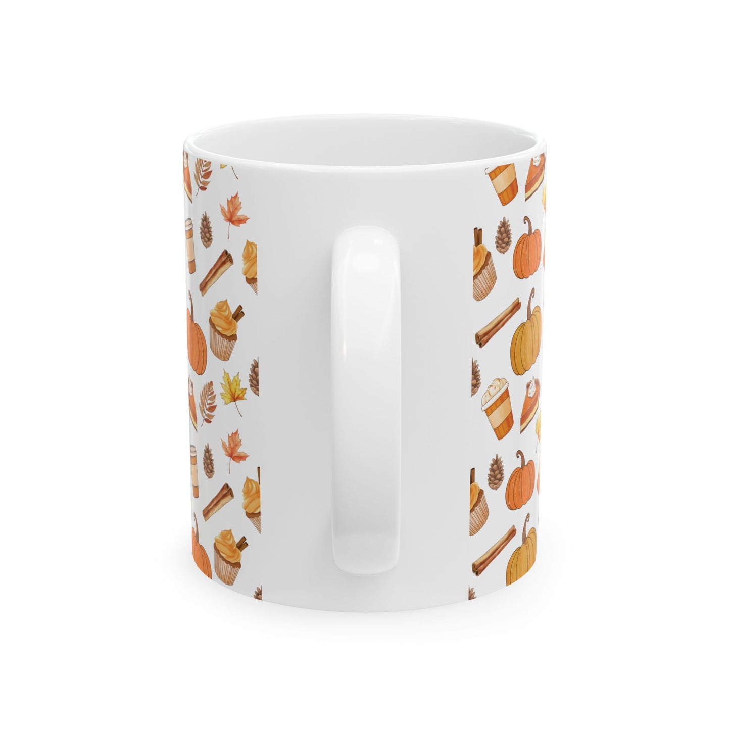Autumn Vibes Ceramic Mug - Cozy Fall Home Decor, Pumpkin Spice Lover Gift, Coffee/Tea Mug for Thanksgiving, Cute Seasonal Drinkware