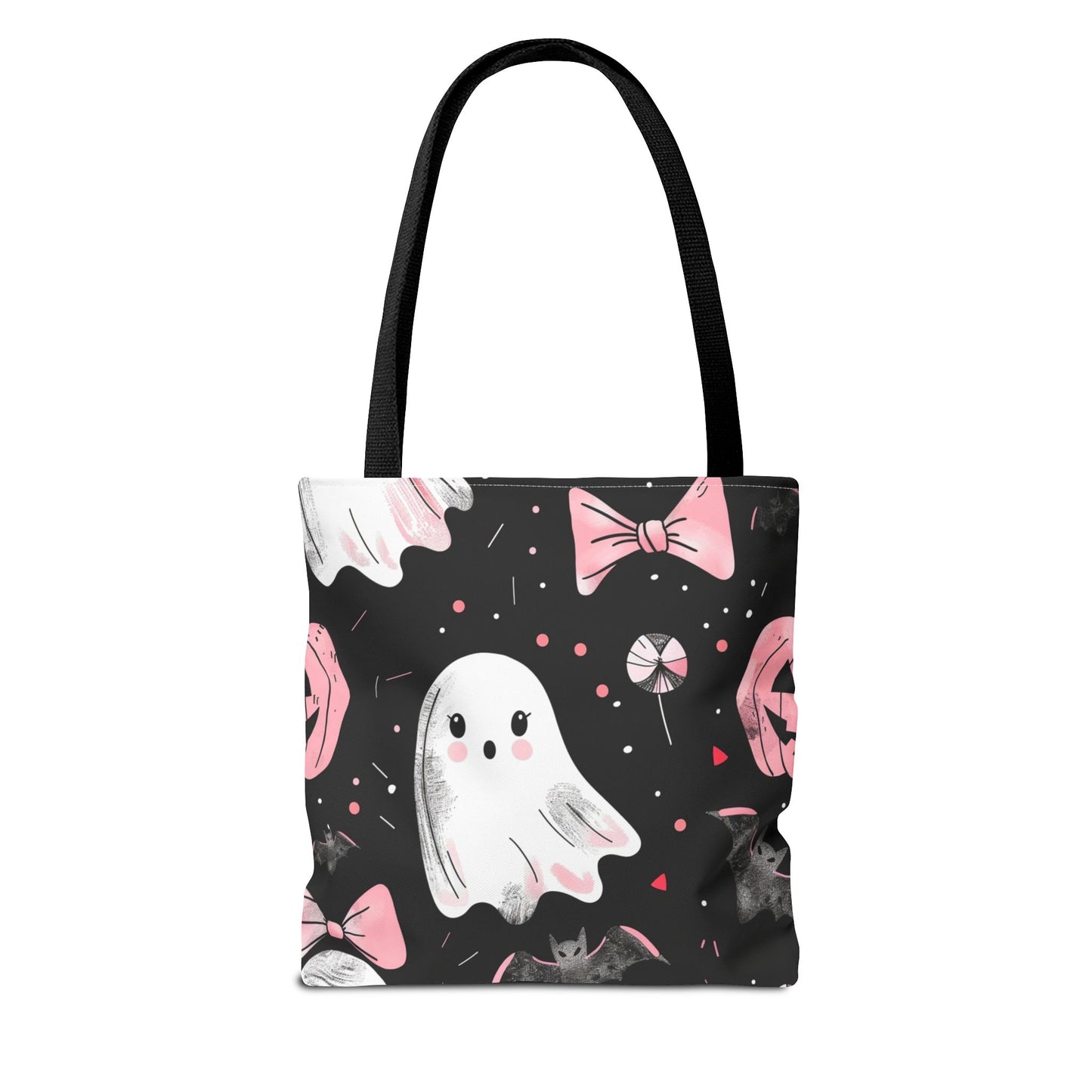 Cute Halloween Ghost Tote Bag, Spooky Style, Trick-or-Treat Bag, Perfect for Halloween Decorations, Gift Idea