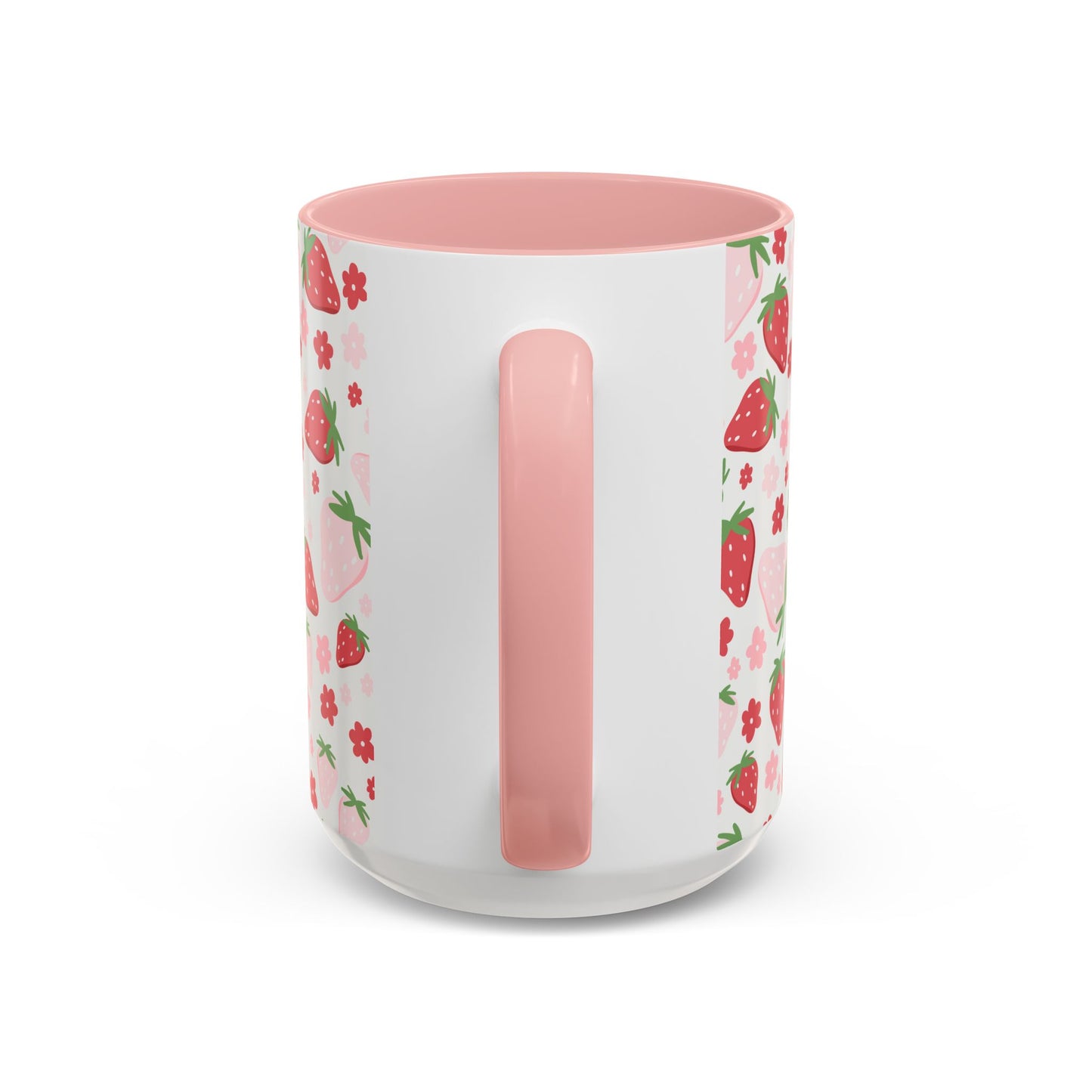 Strawberry Delight Coffee Mug, Cute Fruit Mug, Floral Mug, Eco-Friendly Gift, Kitchen Decor, Spring Aesthetic