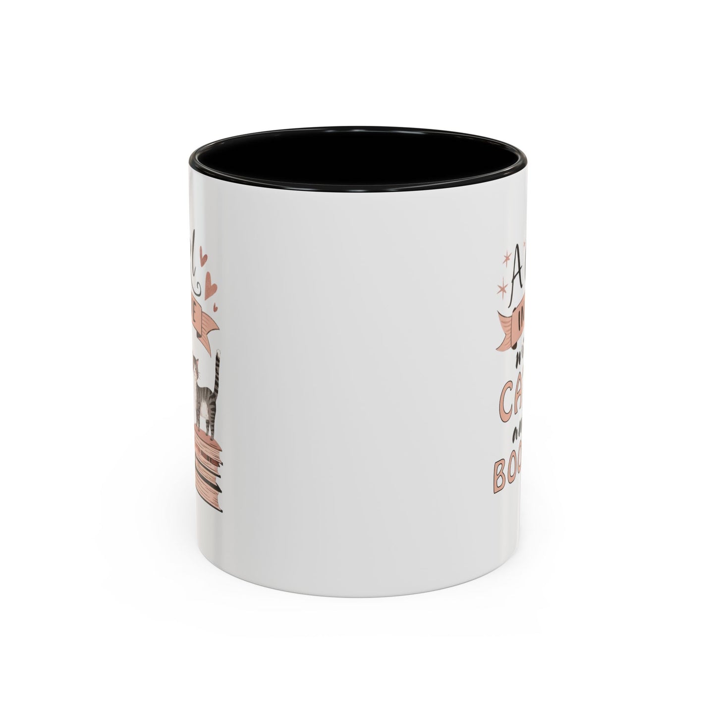 Cat Lover's Coffee Mug - A Girl in Love with Cats and Books, Gift for Cat Owners, Bookworms, Cozy Mornings, Birthday Present