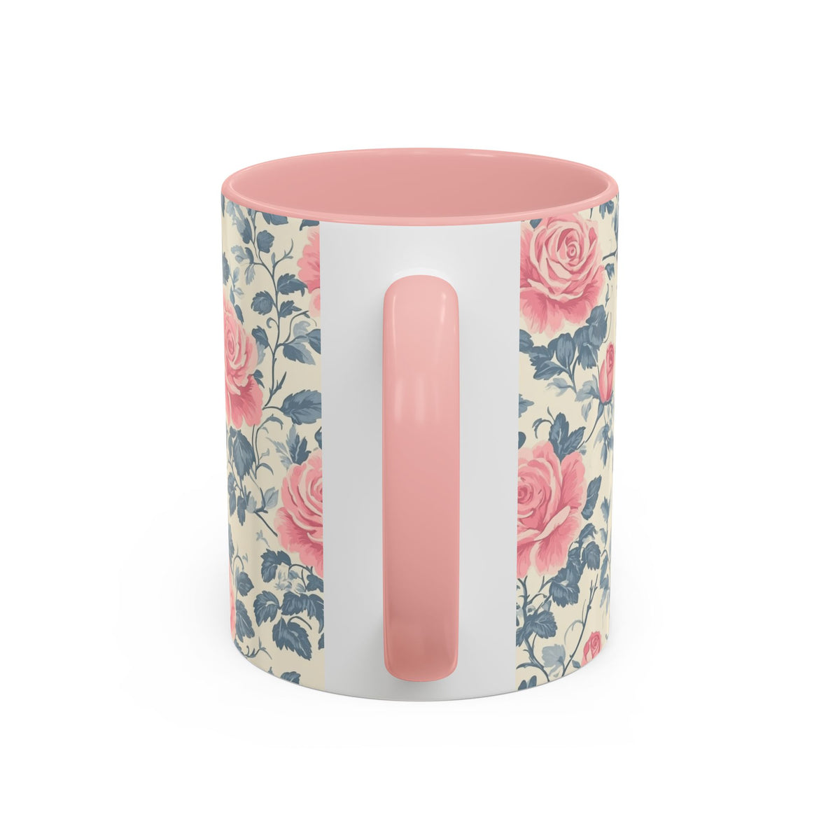 Floral Accent Coffee Mug - Perfect for Gifts, Home Decor, Tea Lovers, Mother's Day, Vintage Style