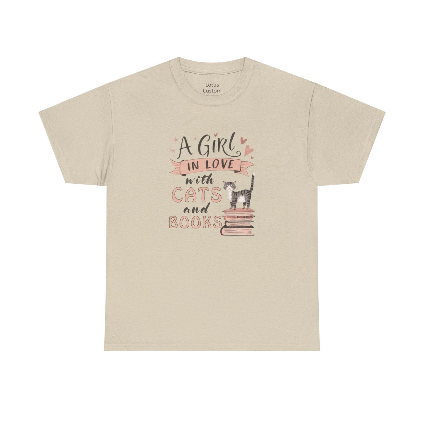 A Girl in Love with Cats and Books Unisex Tee, Cat Lover Shirt, Bookworm Gift, Cute Gift for Cat Owners, Cozy Casual Wear, Reading [...]