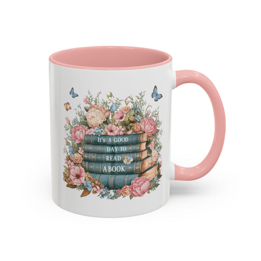 Floral Reading Coffee Mug - Perfect Gift for Book Lovers, Cozy Mornings, Home Decor, Mother's Day, Personalized Coffee Cup