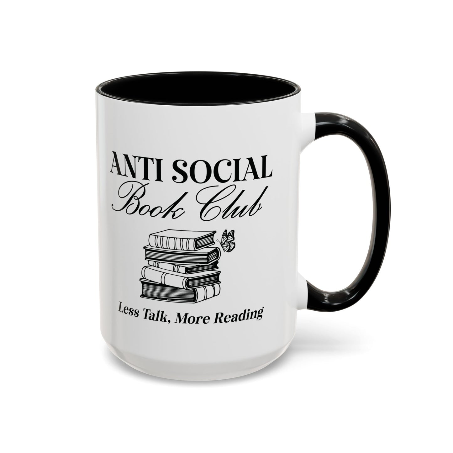 Anti-Social Book Club Coffee Mug, Cozy Gift for Readers, Novelty Mug, Bookish Decor, Perfect for Holidays