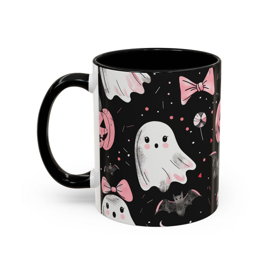 Halloween Ghosts Coffee Mug - Spooky Drinkware, Pumpkin Design, Fall Decor, Haunted House Gifts, Halloween Party Essentials