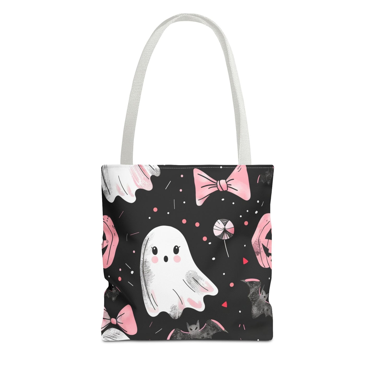 Cute Halloween Ghost Tote Bag, Spooky Style, Trick-or-Treat Bag, Perfect for Halloween Decorations, Gift Idea