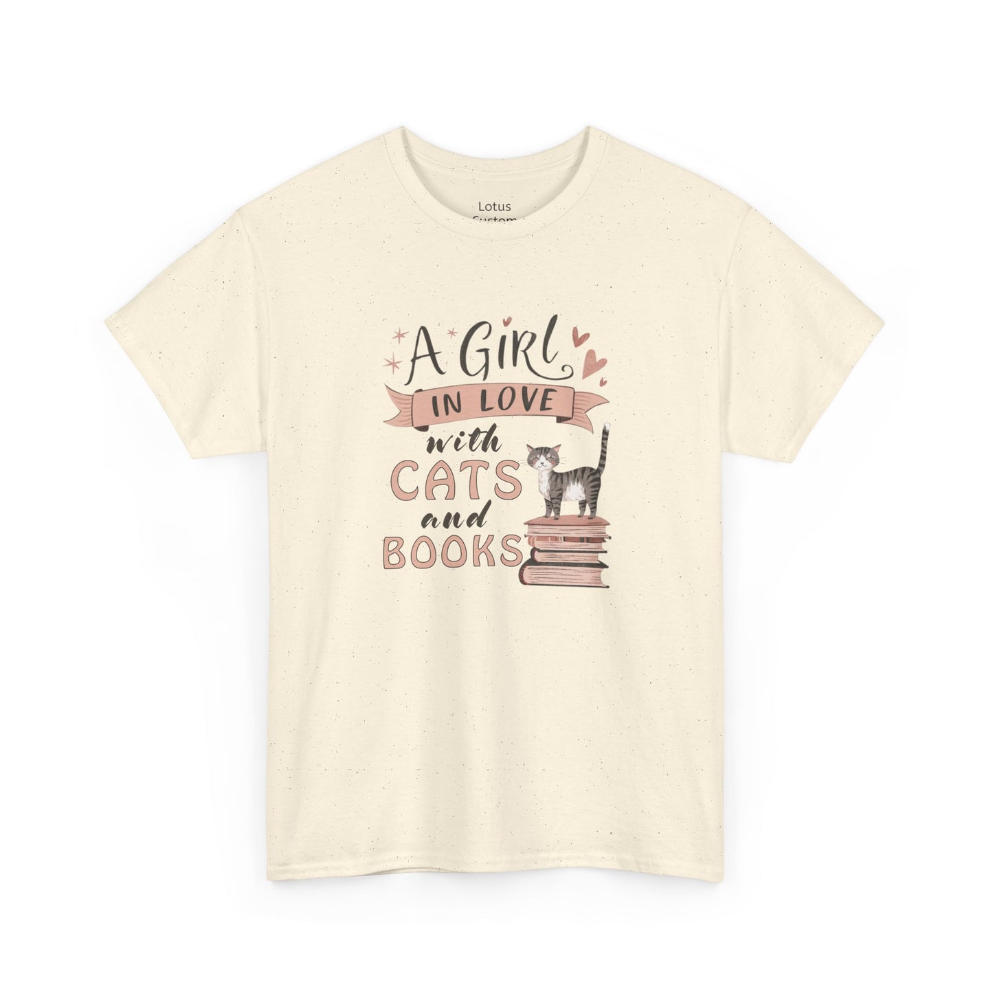 A Girl in Love with Cats and Books Unisex Tee, Cat Lover Shirt, Bookworm Gift, Cute Gift for Cat Owners, Cozy Casual Wear, Reading [...]