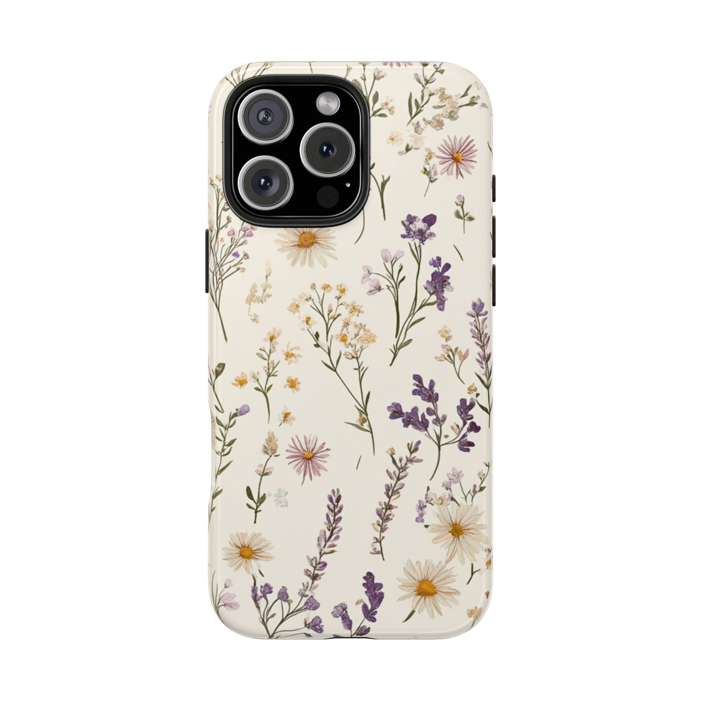 Wildflower Tough Phone Cases | Floral Design | Durable iPhone Cover, Gift for Her, Spring Accessories, Nature-Inspired