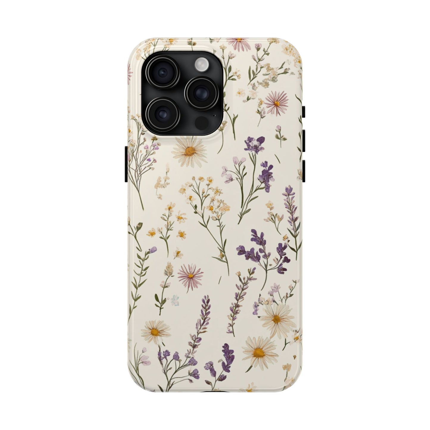 Wildflower Tough Phone Cases | Floral Design | Durable iPhone Cover, Gift for Her, Spring Accessories, Nature-Inspired