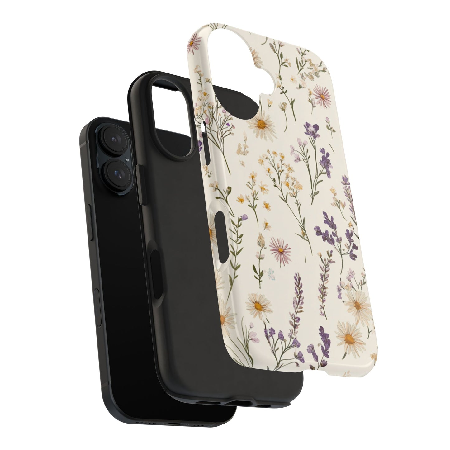 Wildflower Tough Phone Cases | Floral Design | Durable iPhone Cover, Gift for Her, Spring Accessories, Nature-Inspired