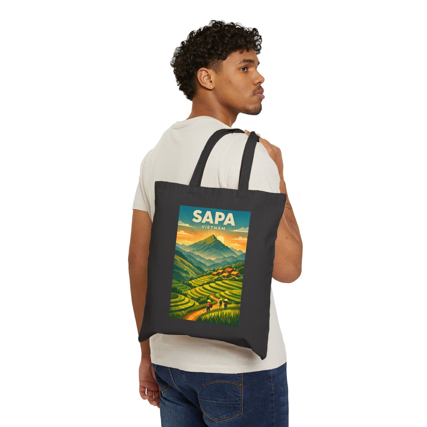 Sapa Vietnam Rice Terraces tote bag | Canvas Tote