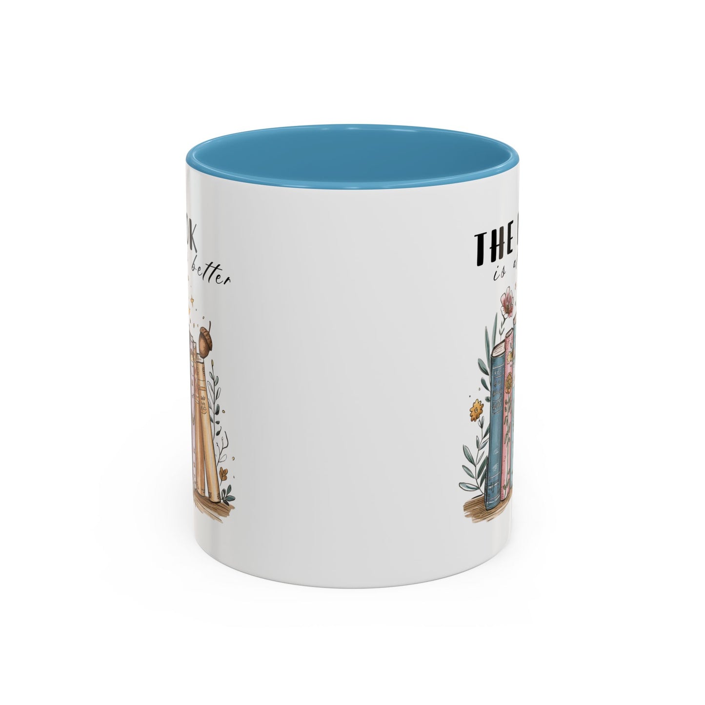 Book Lover's Accent Coffee Mug, Literary Gift, Reading Lover Mug, Cozy Coffee Cup, Bookish Coffee Mug, Ideal for Book Clubs