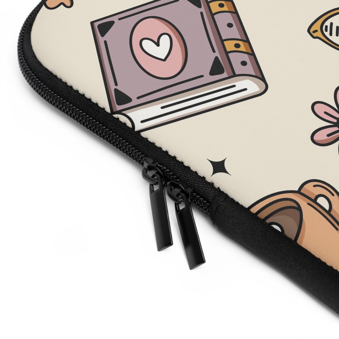 Book Lover Floral Laptop Sleeve, Cozy Office Accessory, Gift for Students, Work From Home Essentials, Laptop Case, Perfect for Any Occasion