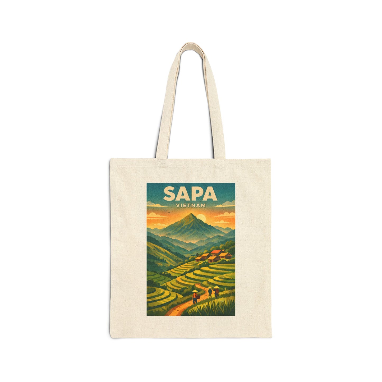 Sapa Vietnam Rice Terraces tote bag | Canvas Tote