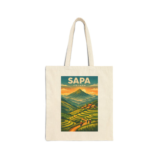 Sapa Vietnam Rice Terraces tote bag | Canvas Tote