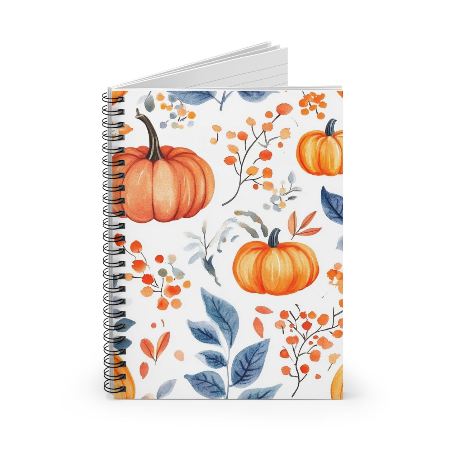 Fall Pumpkin Spiral Notebook - Perfect for Autumn, Journaling, Back to School, Notes, Gift