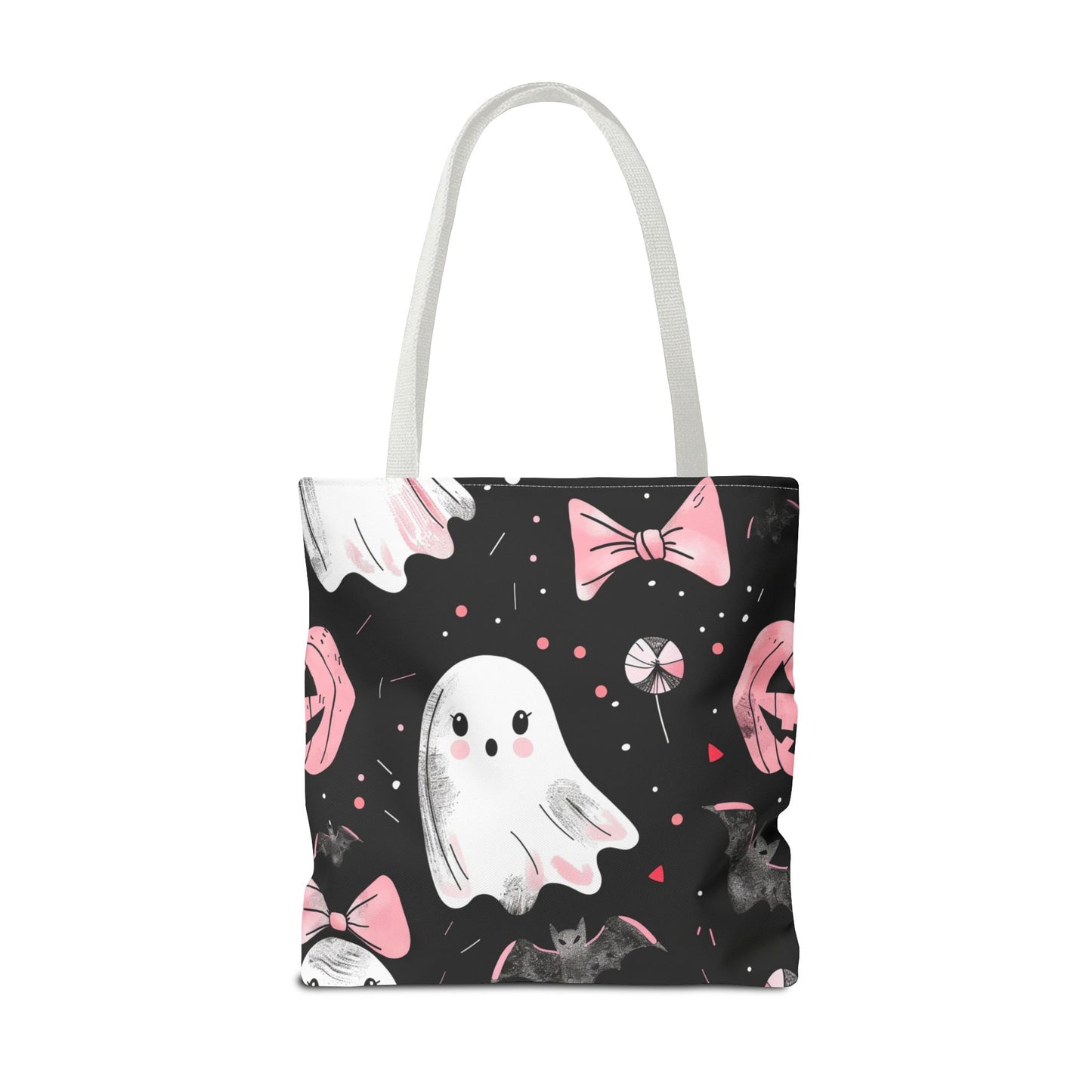 Cute Halloween Ghost Tote Bag, Spooky Style, Trick-or-Treat Bag, Perfect for Halloween Decorations, Gift Idea