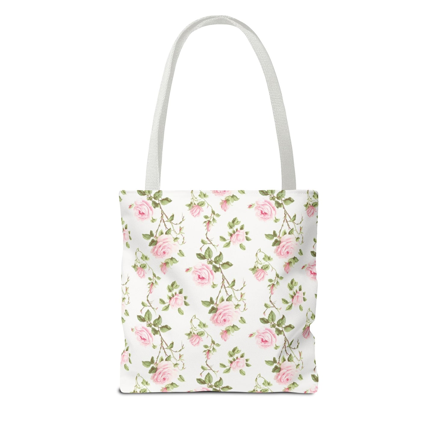 Floral Tote Bag - Chic Rose Pattern, Everyday Shopper, Eco-Friendly Gift, Mother's Day, Spring Picnic, Beach Accessory