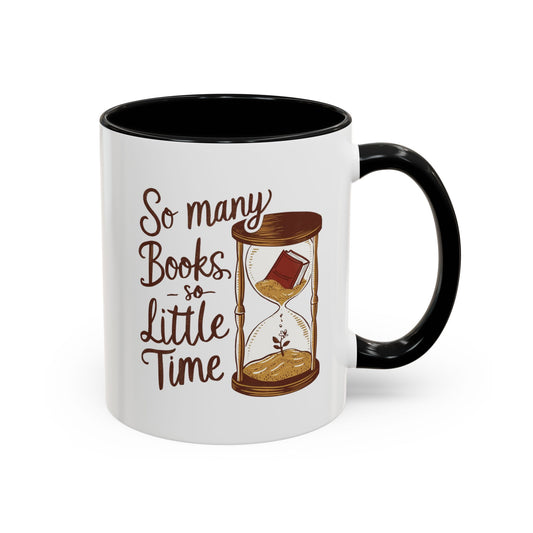 Books Lovers Accent Coffee Mug | Reading Gift, Bookworm Mug, Literary Decor, Coffee Lover's Gift, Funny Quote Mug