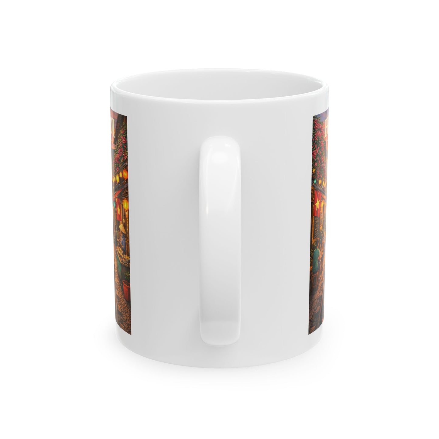 Hanoi Train Street Ceramic Coffee Tea Cup, Vietnam Travel Mug