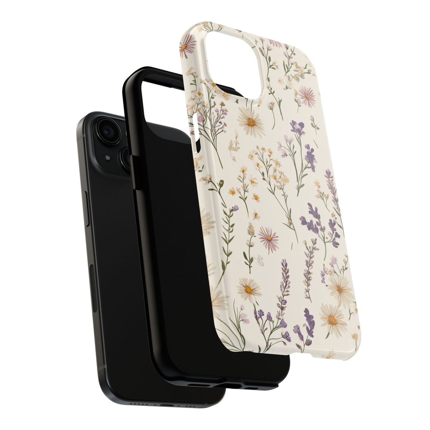 Wildflower Tough Phone Cases | Floral Design | Durable iPhone Cover, Gift for Her, Spring Accessories, Nature-Inspired