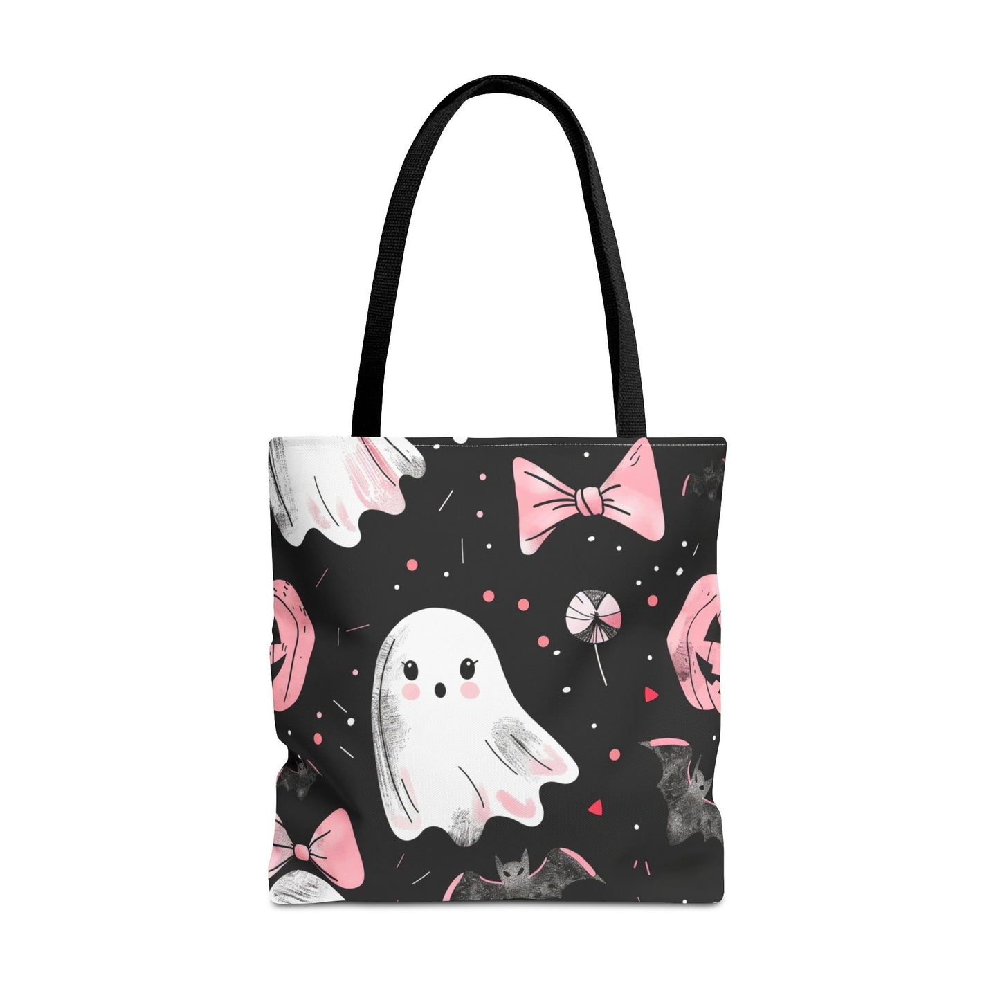 Cute Halloween Ghost Tote Bag, Spooky Style, Trick-or-Treat Bag, Perfect for Halloween Decorations, Gift Idea