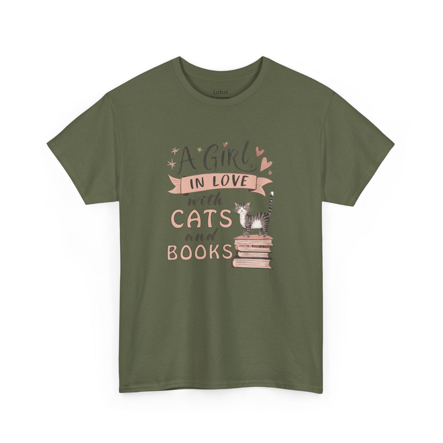 A Girl in Love with Cats and Books Unisex Tee, Cat Lover Shirt, Bookworm Gift, Cute Gift for Cat Owners, Cozy Casual Wear, Reading [...]