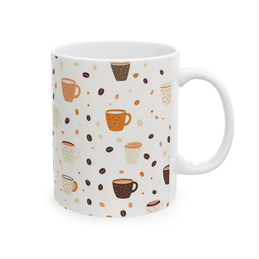 Cozy Coffee Ceramic Mug, Cute Coffee Cup, Tea Lover Gift, Home Decor, Inspirational Gift, Kitchen Accessories