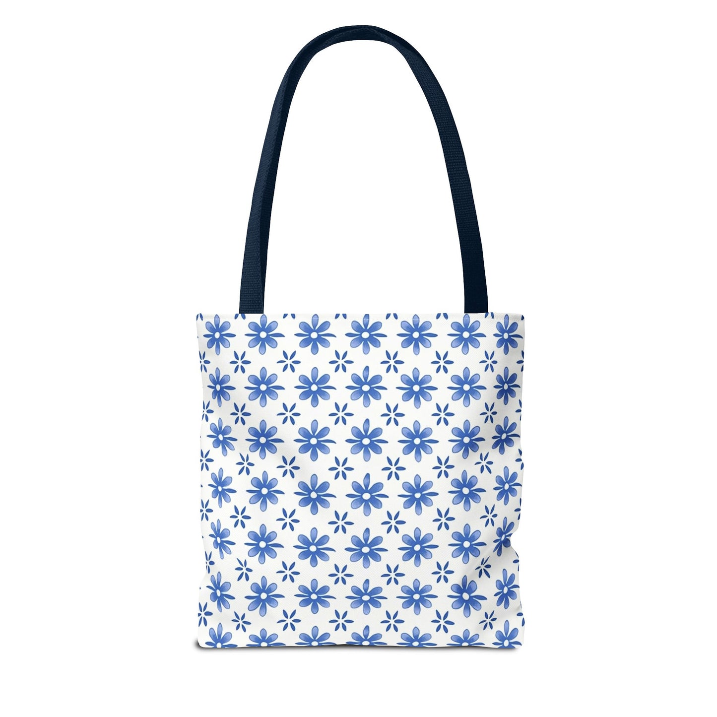 Charming Floral Tote Bag | Elegant Blue Flower Design, Perfect for Everyday Use, Beach Outings, Shopping, Gifts, Eco-Friendly