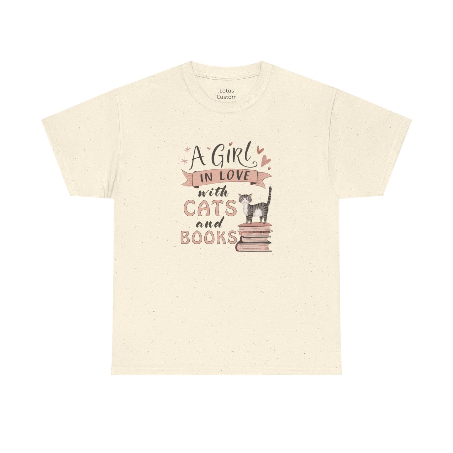 A Girl in Love with Cats and Books Unisex Tee, Cat Lover Shirt, Bookworm Gift, Cute Gift for Cat Owners, Cozy Casual Wear, Reading [...]