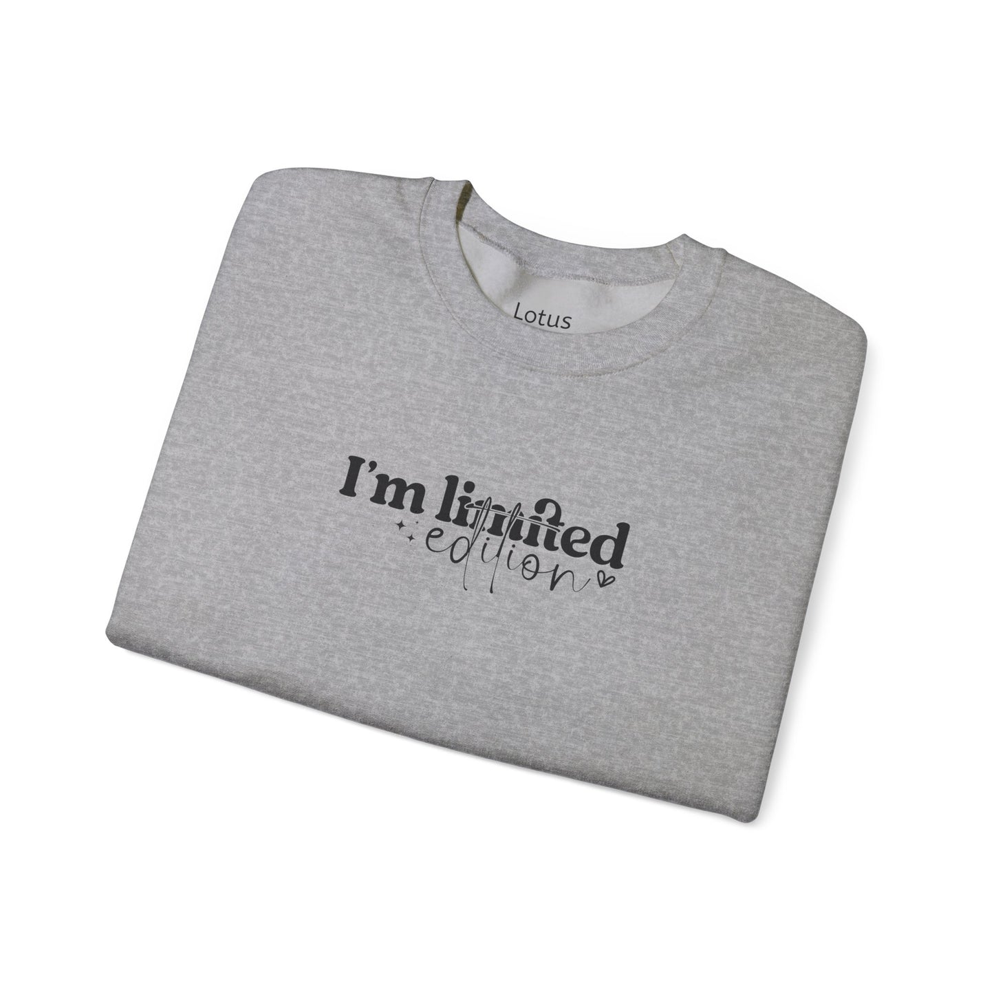 I'm Limited Edition Sweatshirt, Cozy Unisex Sweatshirt for Book Lovers, Literary Gift, Casual Layering, Comfortable Fashion