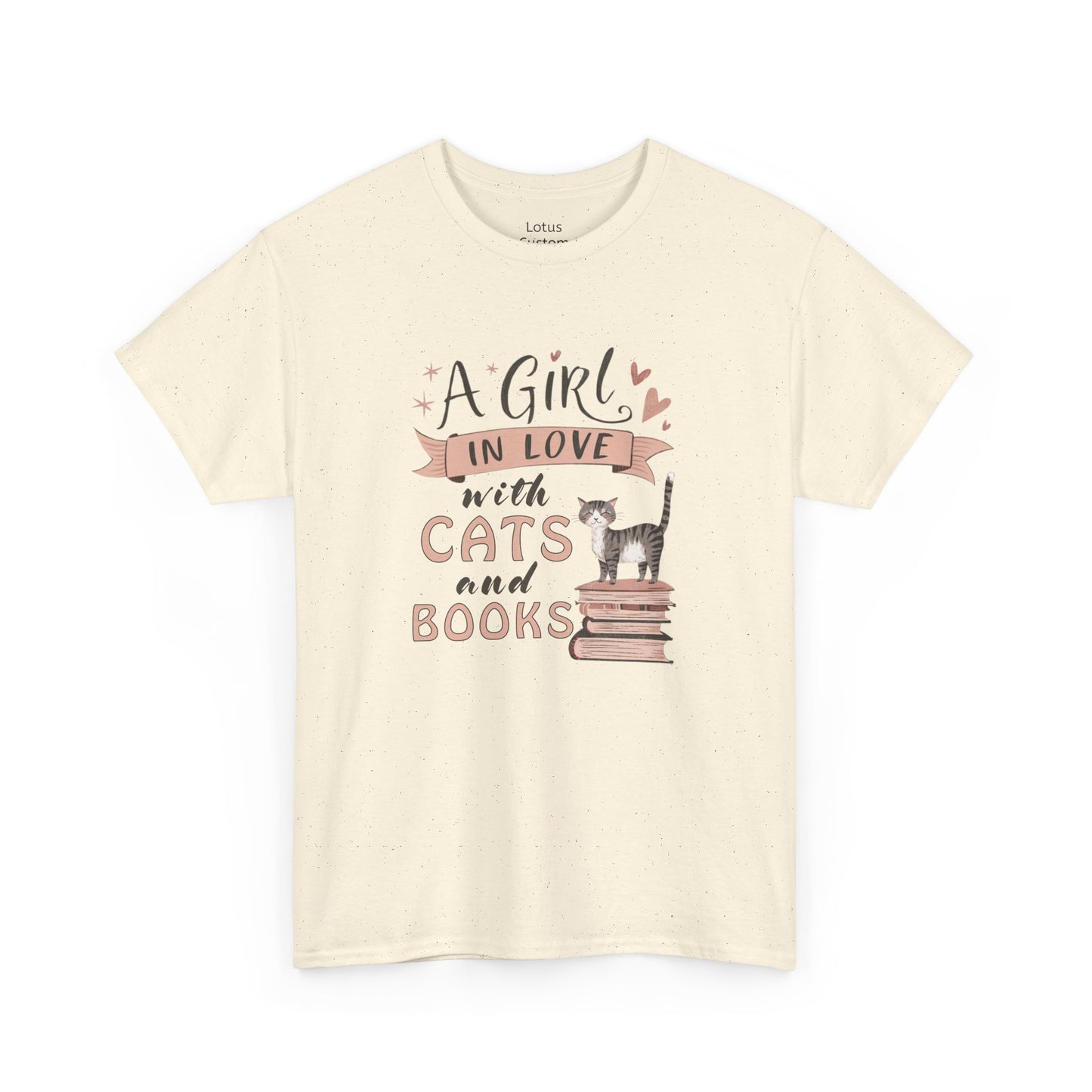 A Girl in Love with Cats and Books Unisex Tee, Cat Lover Shirt, Bookworm Gift, Cute Gift for Cat Owners, Cozy Casual Wear, Reading [...]