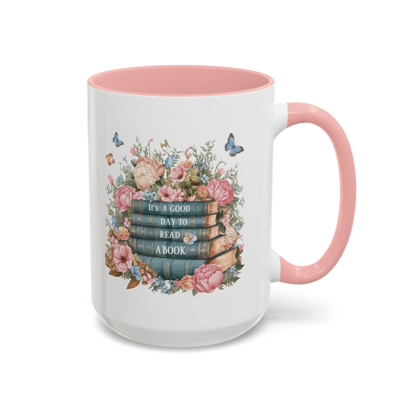 Floral Reading Coffee Mug - Perfect Gift for Book Lovers, Cozy Mornings, Home Decor, Mother's Day, Personalized Coffee Cup