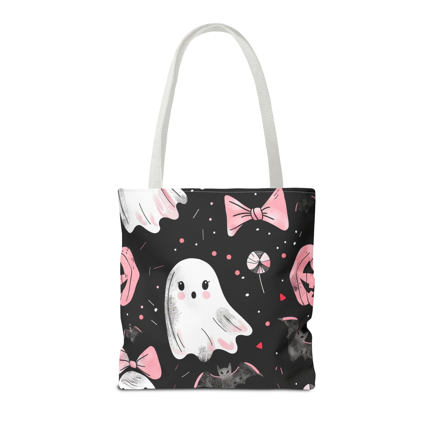 Cute Halloween Ghost Tote Bag, Spooky Style, Trick-or-Treat Bag, Perfect for Halloween Decorations, Gift Idea