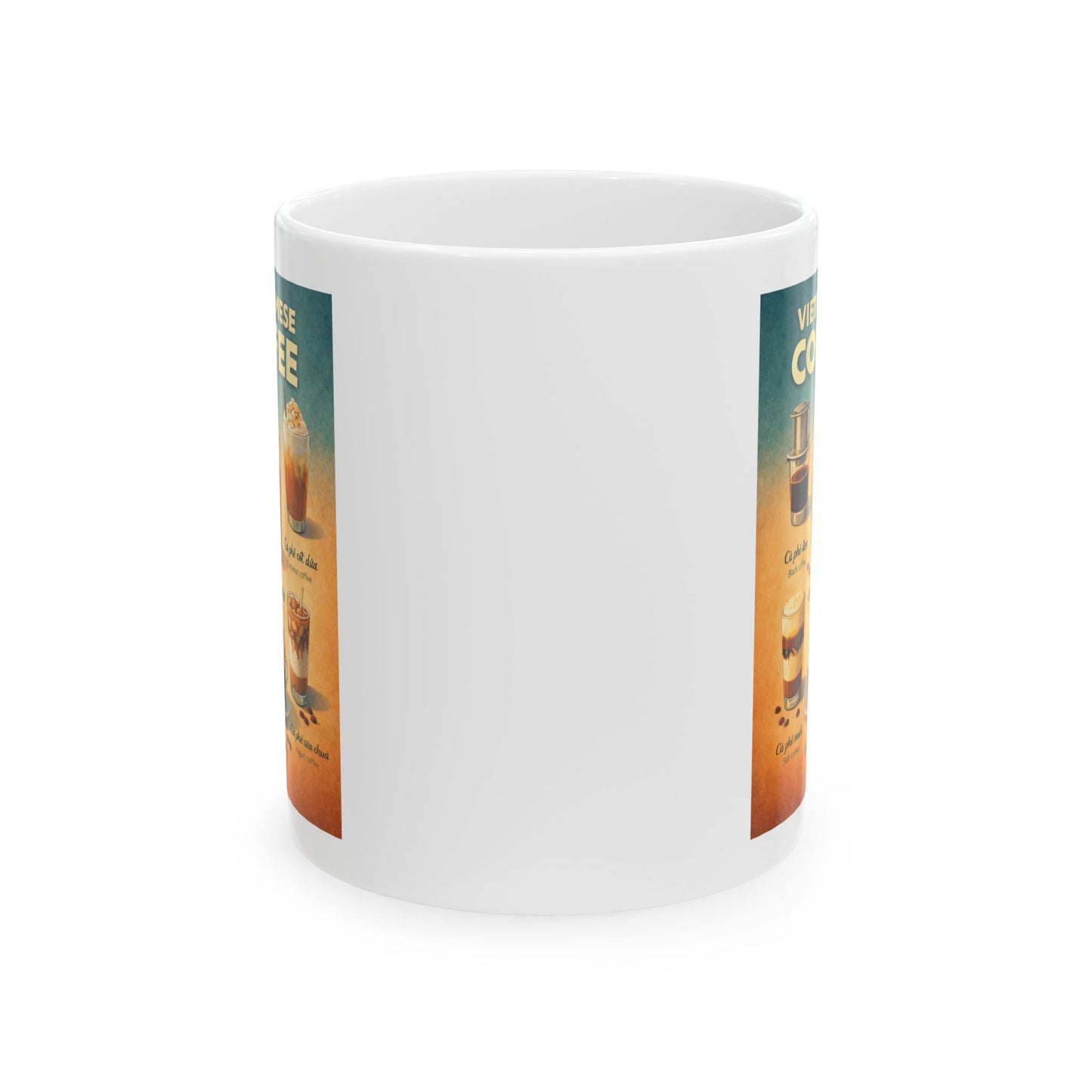 Vietnamese Coffee Design Coffee Mug, Black Coffee, Salt Coffee, Coconut Coffee, Egg Coffee