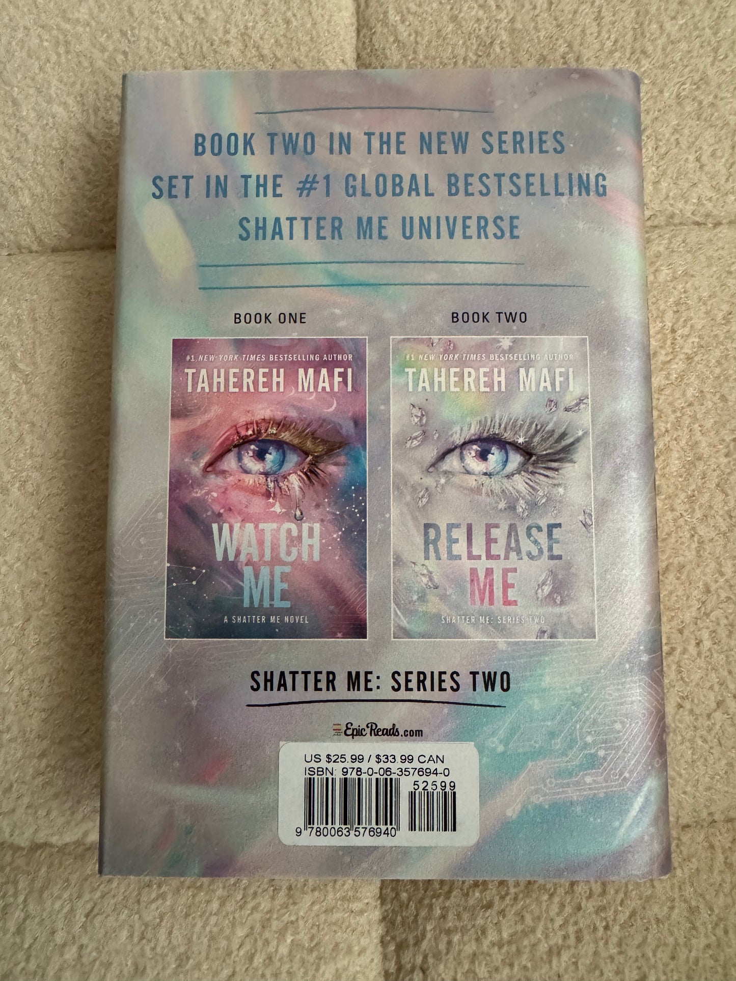 SIGNED Release Me Deluxe Limited First Edition by Tahereh Mafi Hardcover
