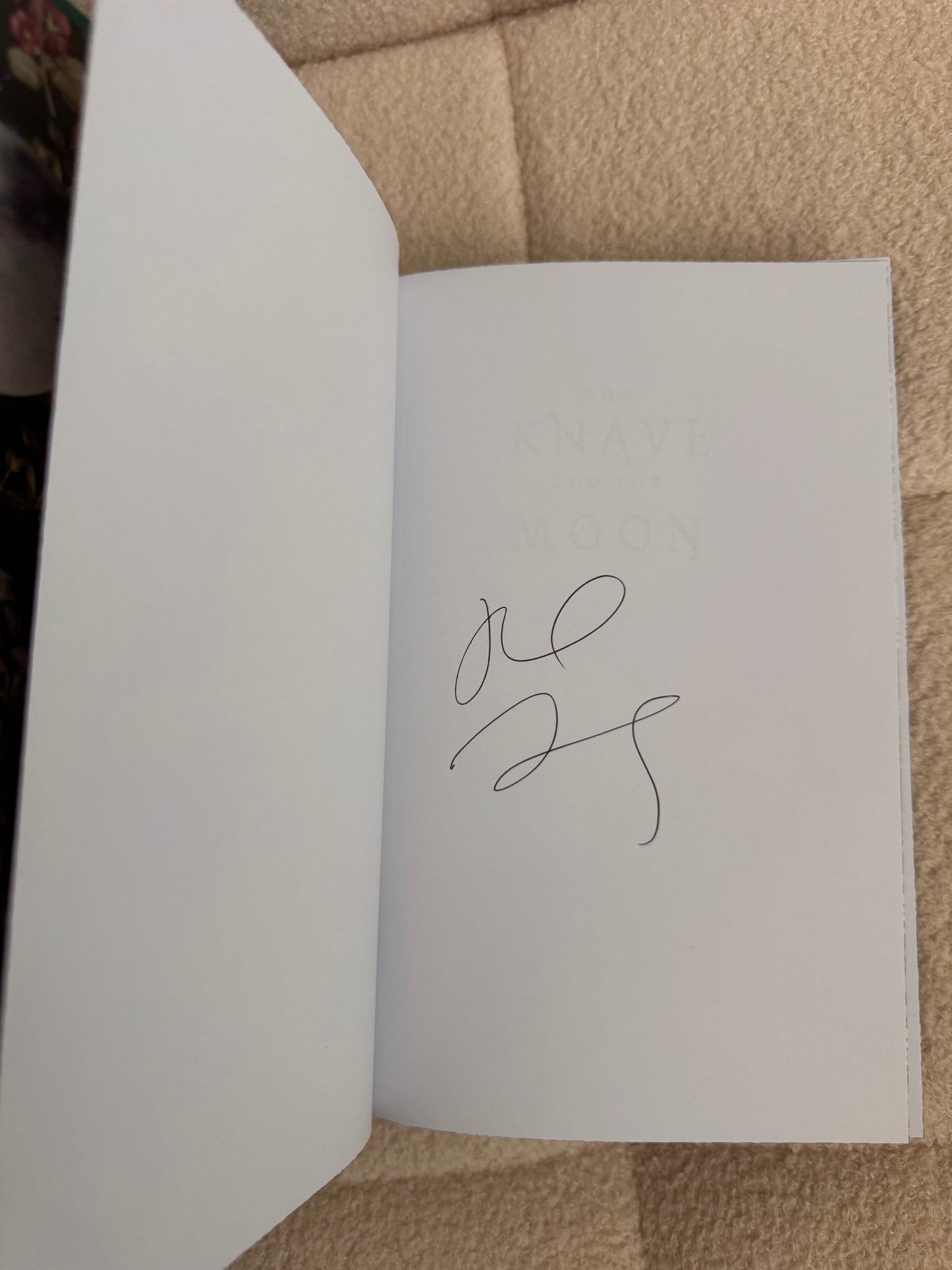 SIGNED The Knave and the Moon Rachel Gillig Barnes & Noble Exclusive 1st Edition Hardcover