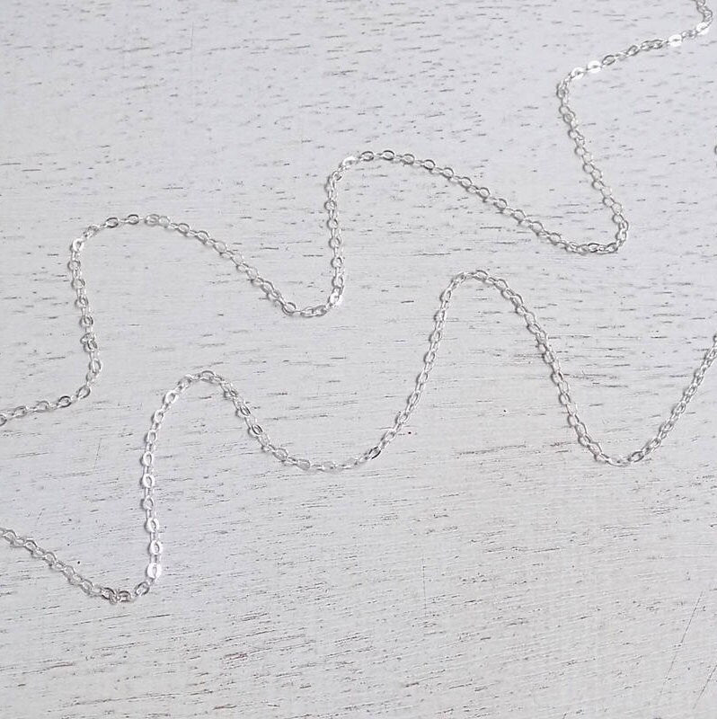 925 Sterling Silver Chain, Delicate Silver Layer, Replacement Chain For Pendants Finished Chain 16-18