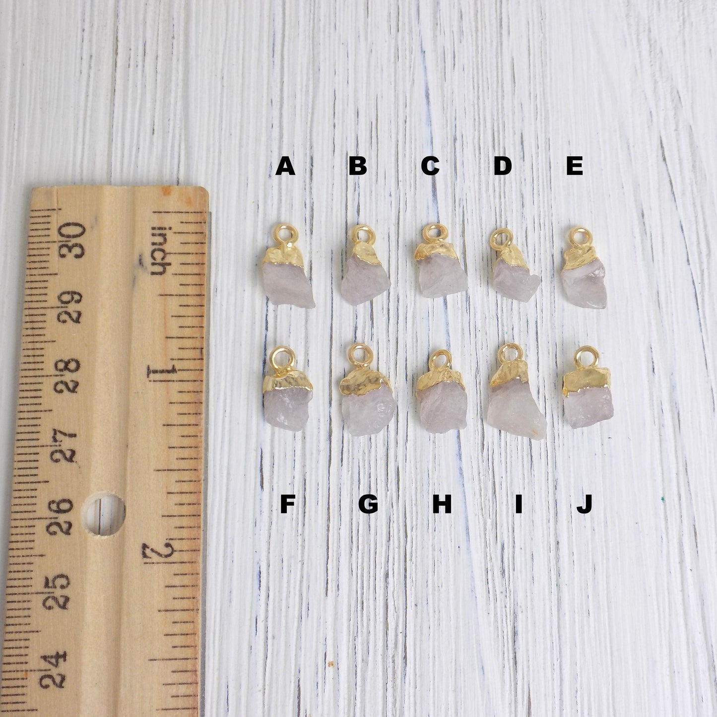 Teacher Gifts, Raw Rose Quartz Necklace Personalized Initial, 14K Gold Filled Chain, Heart Chakra Light Pink Rough Stone, M5-421