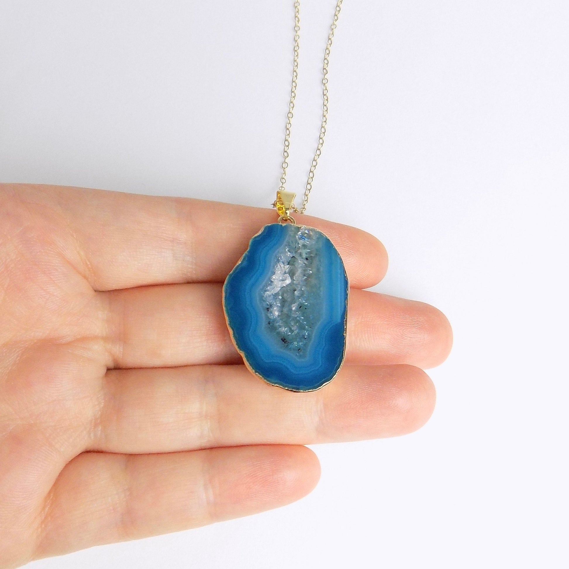 Bridesmaid Gift - Druzy Necklace