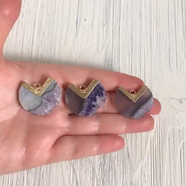 Unique Gift - Boho Amethyst Necklace
