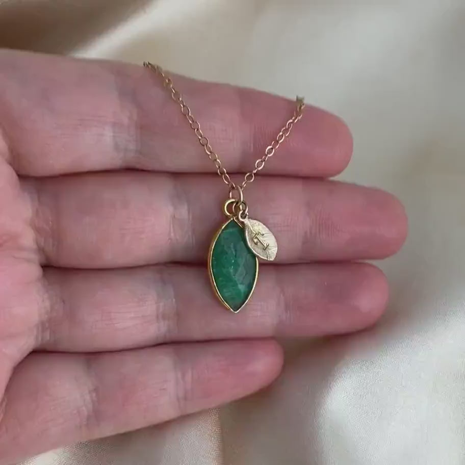 Personalized Gifts For Mom - Emerald Necklace