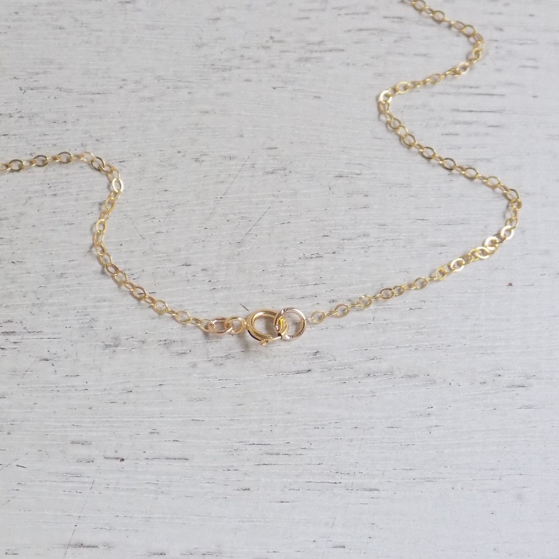 14K Gold Filled Chain, Delicate Gold Layer, Replacement Chain for Pendants, Finished Chain, 16-18