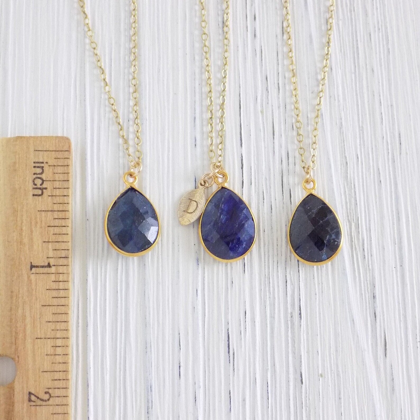 September Birthstone - Blue Sapphire Necklace